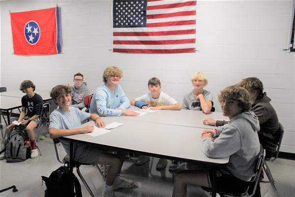 students in social studies class
